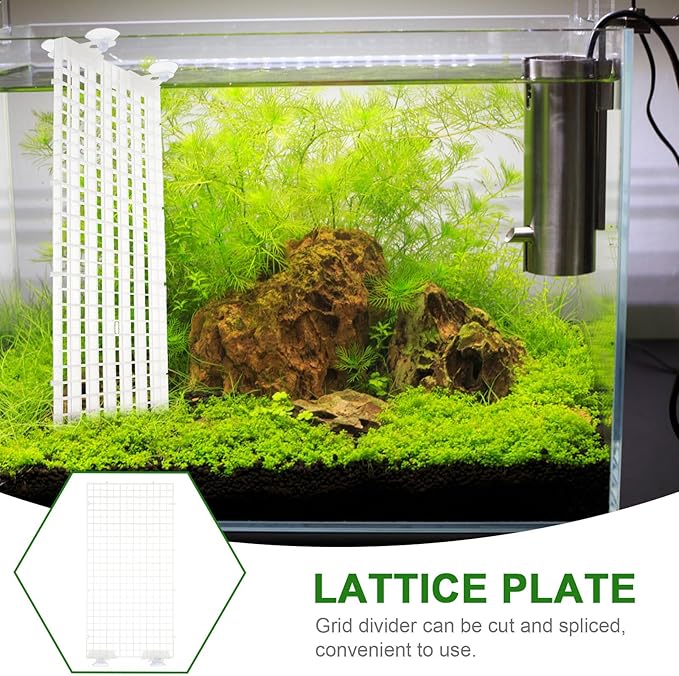 POPETPOP Plastic Grid 1 Set Plastic Fish Tank Trays 75 Gallon Aquarium Lid Aquarium Divider Fish Tank Supplies Splitter Partition Plate Dividing Line Water Tank Stitching Egg Crates