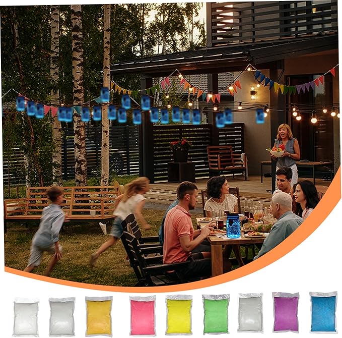 4Pcs Glow in the Dark Sand Reusable Luminous Aquarium Sand DIY Decorative Gravel for Home Fairy Garden, Random Color