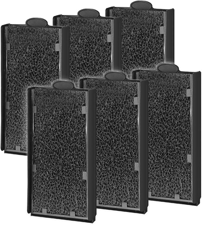 Filter Replacement 6 Count Replacement Filter Cartridges for QF-08 QF-09 Aquarium Filter