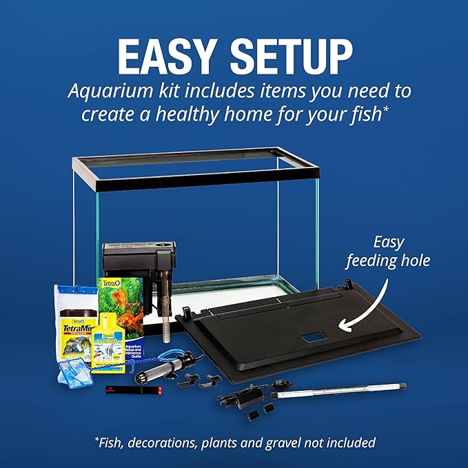 Tetra Aquarium, 20 Gallon, Complete Tropical Fish Tank Kit with LED Lighting for Freshwater Fish