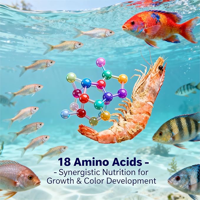 90g/3.17oz Freeze Dried Krill Fish & Turtle Food, 100% Whole Antarctic Krill, High Protein, Floating (Soak to Sink), for Betta, Cichlids, Koi & Turtles, Resealable.