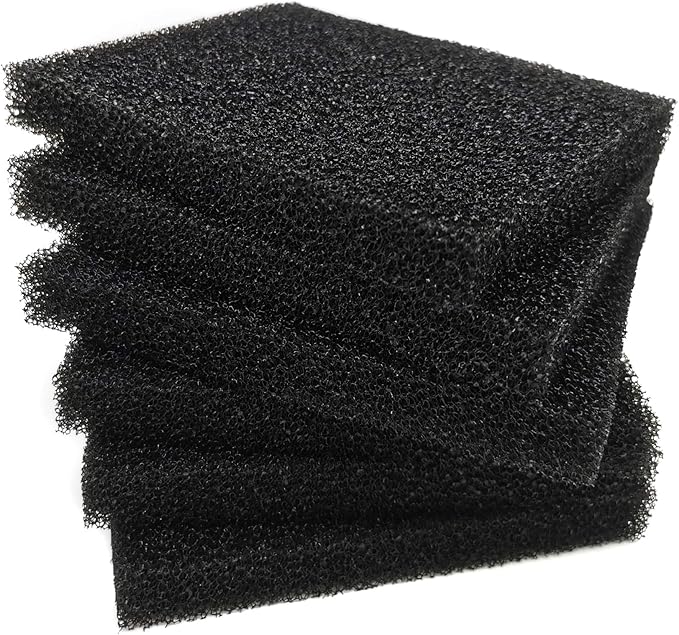 Aquarium Bio Fitler Media Sponge, 6.28 x 5.5 x 0.78 inch 6 Pcs Foam Filter Pad Inserts for ML350