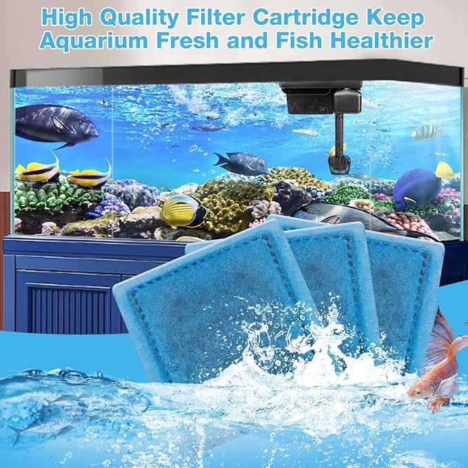 xbbwmrs 6-Pack Aquarium Filter Cartridges, Compatible with EZ-Change #3 and Rite-Size C