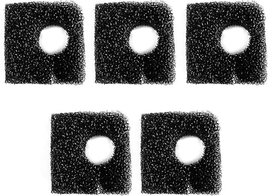 Aquarium Filter Accessories 5 Pieces Bio-sponges for WP-607H Hang on Back Filter Black
