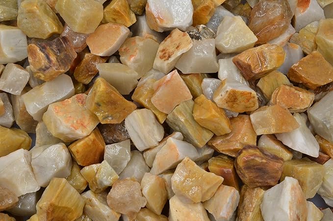 Fantasia Materials: 5 lbs Yellow Aventurine Rough Stones from India