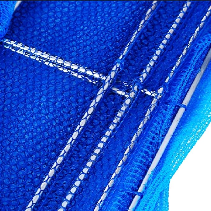 HERCHR Foldable Fish Drying Net, Collapsible Laundry Rack Net with Zippers 3 Layers Meat Drying Net Drying Rack Net Folding Fish Mesh for Shrimp Fish Fruit Vegetables
