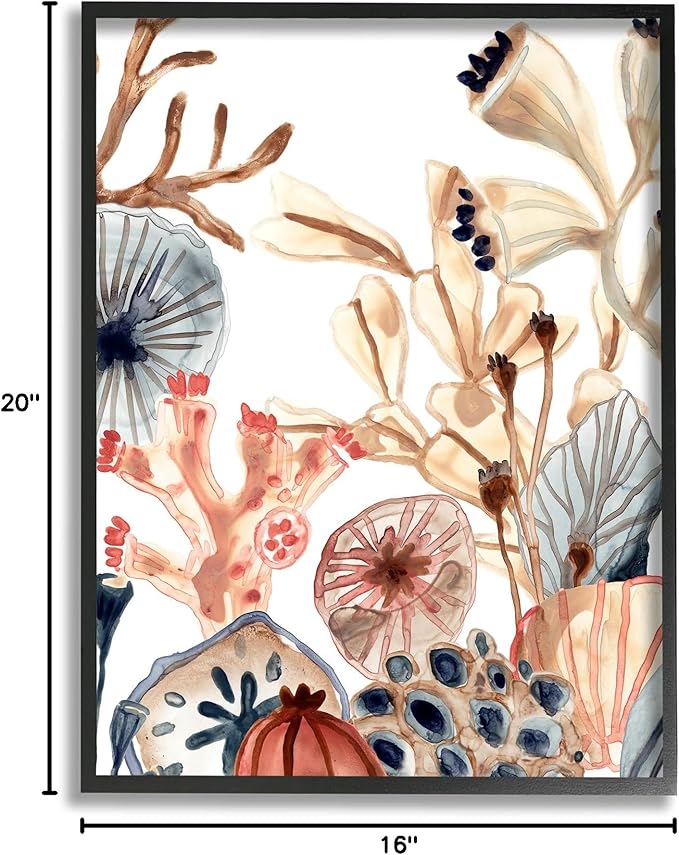 Stupell Industries Ocean Floor Aquatic Life Sand Dollars Kelp Coral