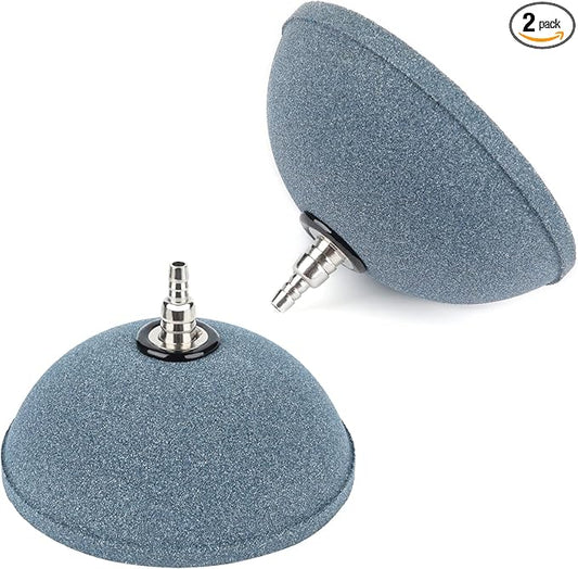 Pawfly Aquarium Air Stone 4 Inch Bread, Fish Tank Air Stone Oxygen Diffuser for Air Pump Fish Tank Bucket Pond and DWC Reservoir, 2 Pack