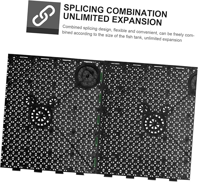 TOYANDONA 5Pcs Sand Dividing Boards for Aquarium Bottom Filtering Plates for Fish Tank Easy Installation Suitable for Freshwater and Saltwater Durable Plastic Grid Design