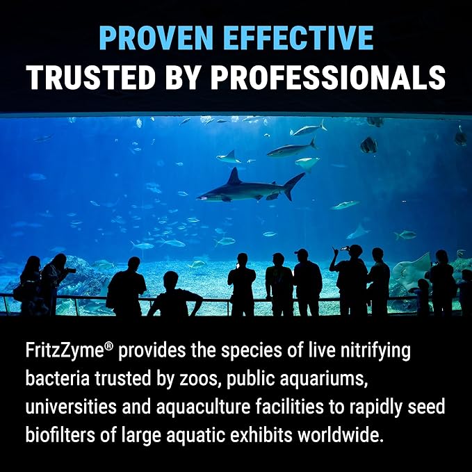 Fritz Aquatics FritzZyme 7 Live Nitrifying Bacteria Naturally Removes Amonia & Nitrite for Freshwater Fish (32-Ounce)