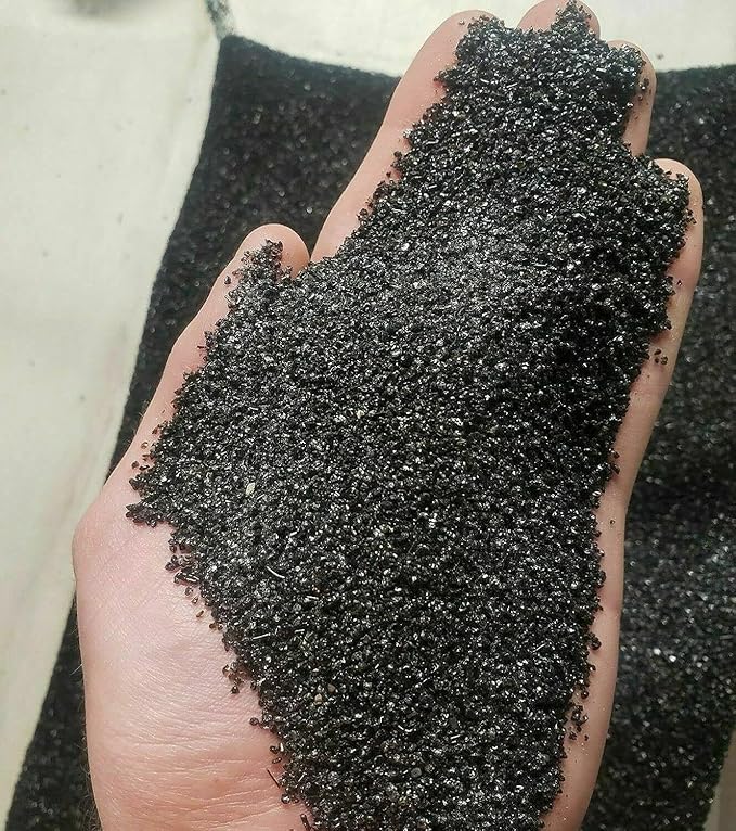 TheFrogHouse Black Aquarium Sand Substrate (10lbs)