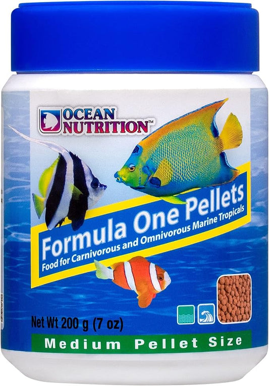 Ocean Nutrition Fish Food - Tropical Fish Food, Soft Moist Sinking Pellets, High Protein(41%) Guppy Fish Food, Fish Food Flakes Alternative, 7 oz (200 g), Medium Pellet