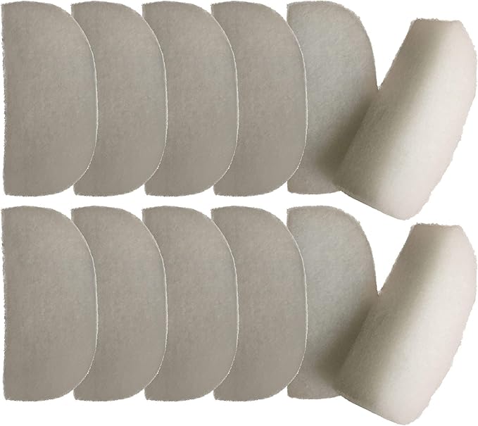 Finest-Filters Pack of 12 x Compatible with Fluval 104/105/106 and 204/205/206 Water Polishing Filter Pads