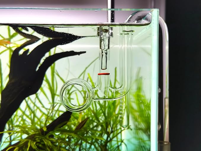 Mini Lily Pipe Set Spin Outflow with Surface Skimmer and Inflow for Nano Long Shallow Tanks (13mm for 1/2'' i.d. (12/16mm) tubing)