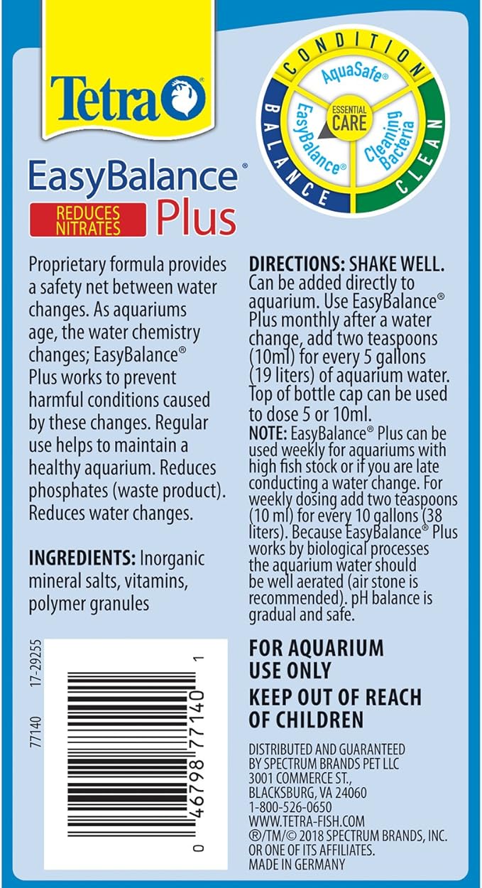 Tetra 77140 EasyBalance Plus Water Conditioner, 16.9-Ounce (Pack of 2)