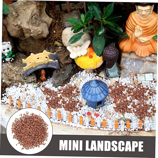 FRCOLOR 1bag Miniature Decorative Stone for Fish Tanks Sand Table and Model Railroads Bag of Volcanic Rocks for Landscape and Scenery Decor