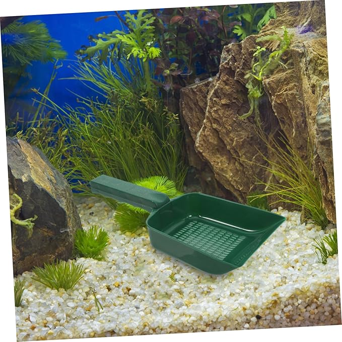 GANAZONO Multifunctional Fish Tank Sand Shovel for Efficient Aquarium Cleaning Ergonomic Design for Gravel and Sediment Removal Plastic Handheld Tool for All Fish Tanks