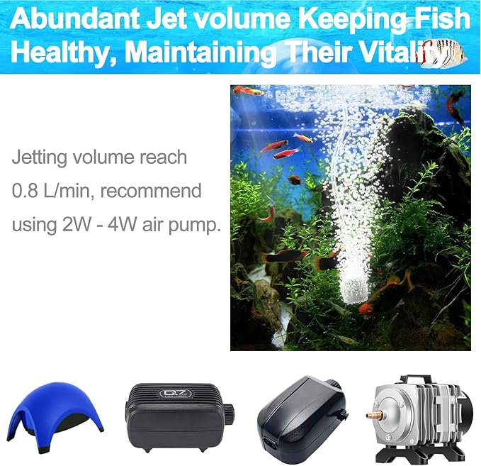 15 Pack Aquarium Air Stones - Air Pump Accessories of 1 Inch Cylinder Fish Tank Air Stone Aerator Bubble Diffuser for Nano Air Pumps Fish Tanks and Small Buckets