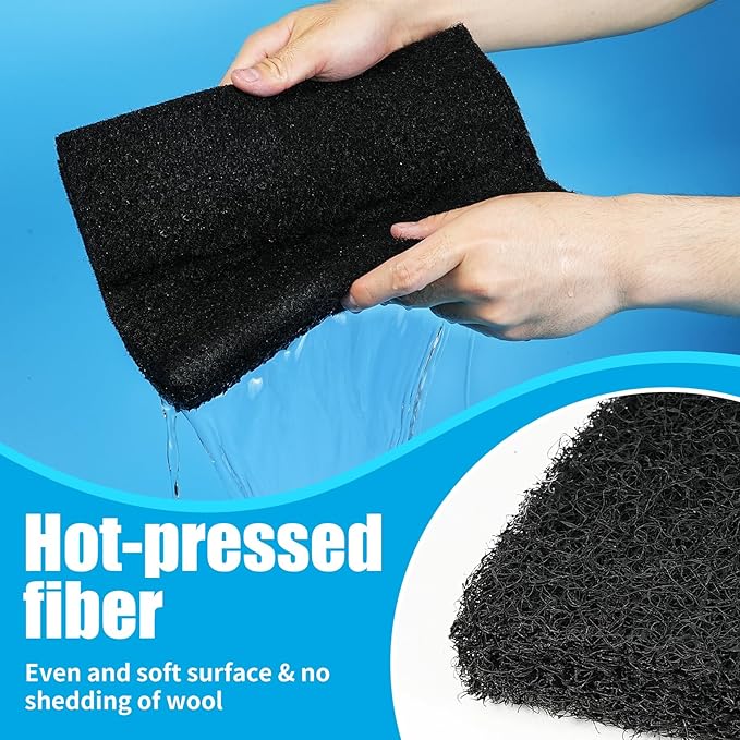 AQUANEAT Aquarium Activated Carbon Filter Media Pad for Fish Tank Pond Canister Filter (10.5" x 36")