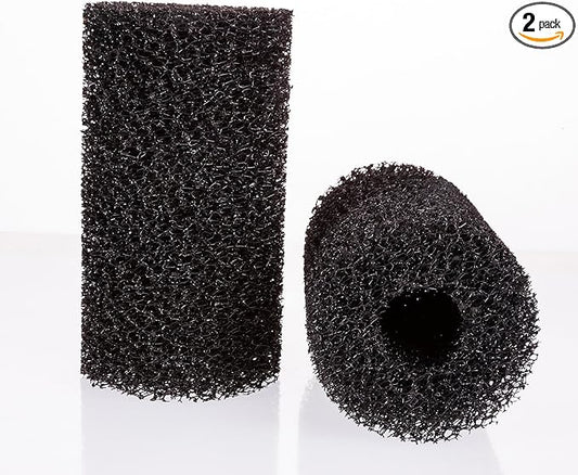 UNEAK 2-Pack Large Premium Pre Filter Sponge Aquarium Intake High-Porosity Foam Roll Fish Tank Shrimp Beta Baby Fish Replacement Foam Cover Filtration Freshwater Saltwater 5-20 Gallons Easy to Clean