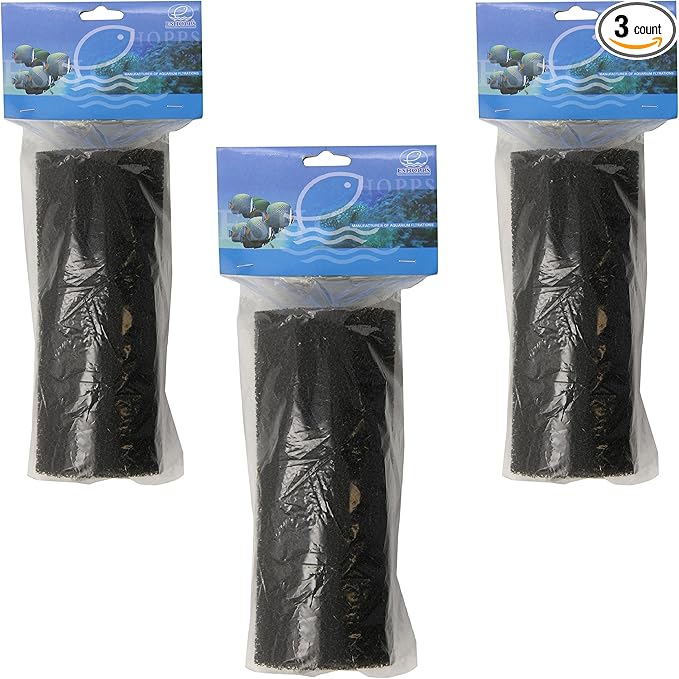 (3 Pack) Eshopps Round Foam Filter, Large 7"x3"