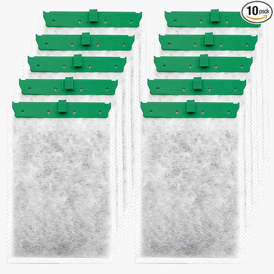 Aquarium 10 Pack Medium Filter Cartridges Compatible with Whisper Filters 10i IQ10 PF10 Power Filters