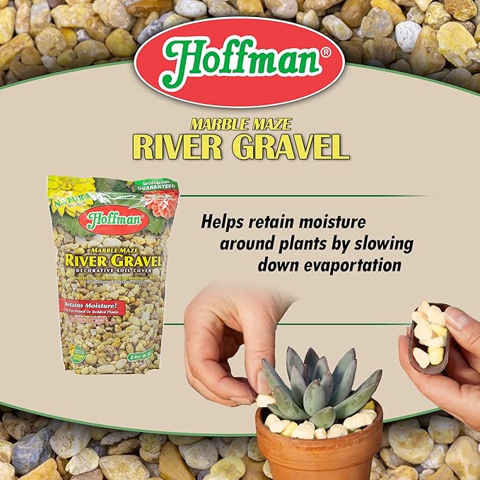 Hoffman 14202 Marble Maze River Gravel, 2 Quarts