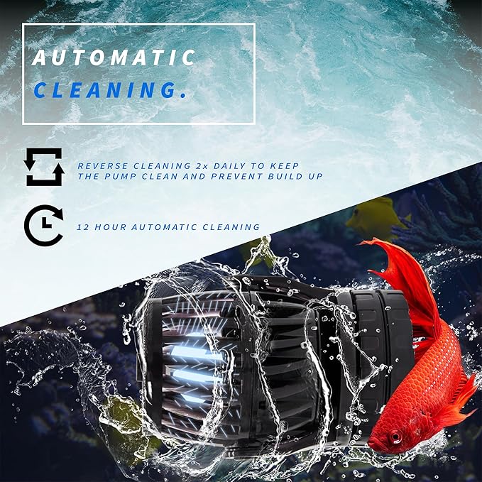 4755 GPH 24V Propeller Wave Maker Pump - ECO Quiet Sine Wave Circulation Pump with Digital Controller for Marine & Coral Reef Aquariums - 5 Pack
