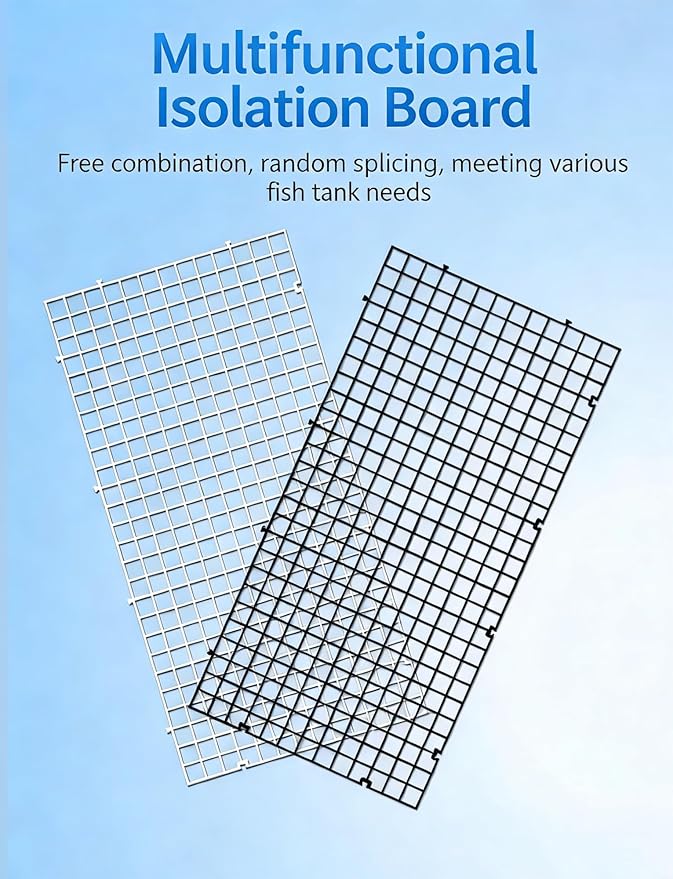 10 Pack Acrylic Fish Tank Lid with Clips, Aquarium Cover, 30x30cm/11.8x11.8in, Durable Top Cover for Fish Tanks, Perfect for Aquatic Pets