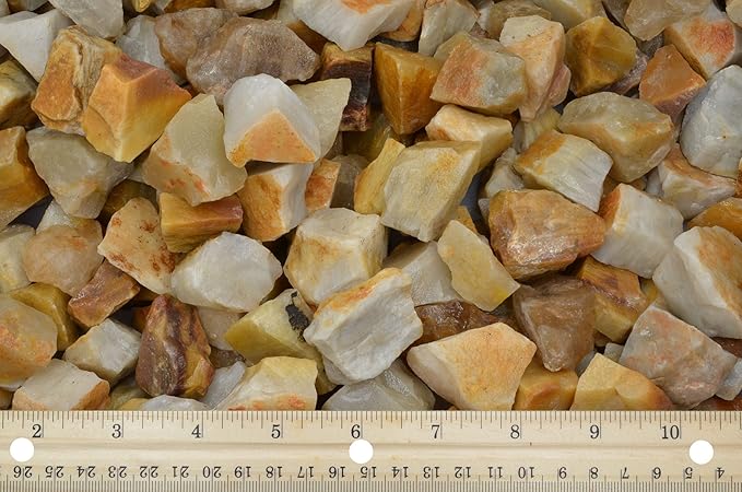 Fantasia Materials: 1 lb Yellow Aventurine Rough Stones from India