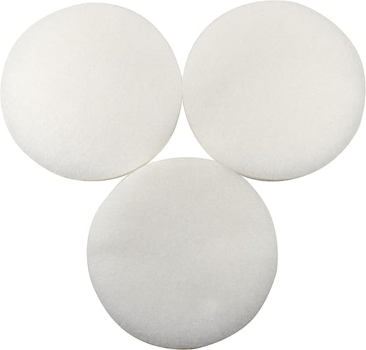 HQRP 3-Pack Fine White Filter Media Pad Compatible with Eheim Classic 600 (2217) Canister Filter, 2616175 4011708260654 Replacement