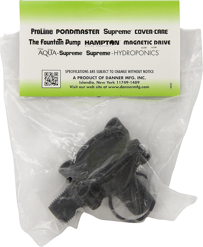 Supreme (Danner) ASP12546 Impeller Cover with Barbed Intake Aquarium Water Pump