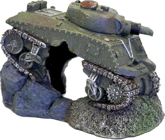 Blue Ribbon PET Products 030157015893 Exotic Environments Army Tank with Cave