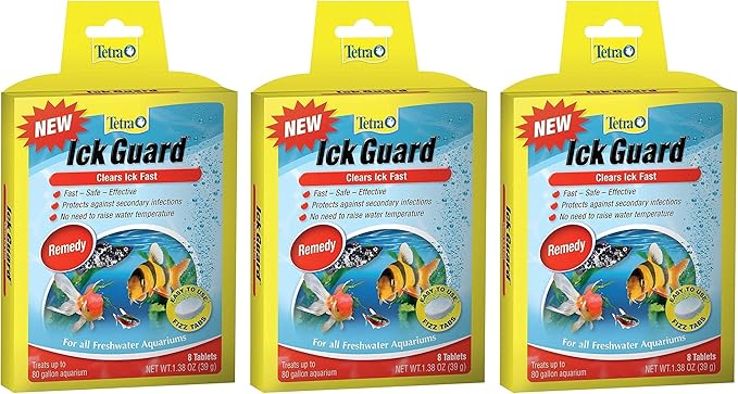 Tetra Ick Guard Tablets - 24 Tablets Total (3 Packs with 8 Tablets per Pack)