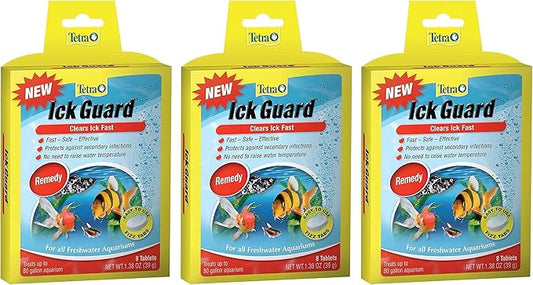 Tetra Ick Guard Tablets - 24 Tablets Total (3 Packs with 8 Tablets per Pack)