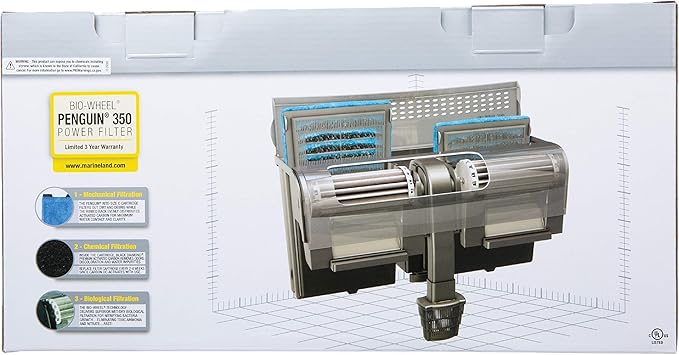 Marineland Penguin Bio-Wheel Power Filter, Multi-Stage Aquarium Filtration