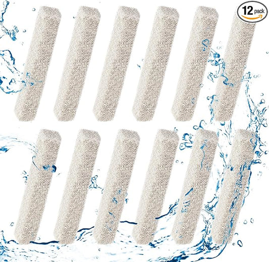 12 Count Ammonia Reducer Filter Pads for Aqueon - Replacement Filter Cartridges Small for Aqueon QuietFlow LED PRO Model 30 and 50