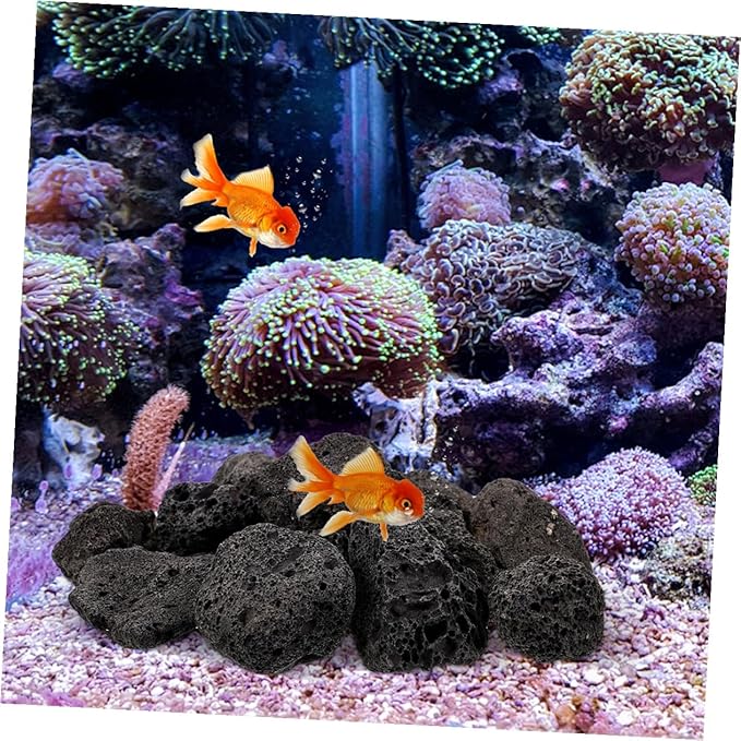 Natural Volcanic Stones for Garden Aquarium Decorative Rocks for Landscaping Fish Tanks Versatile Rustic Aesthetic