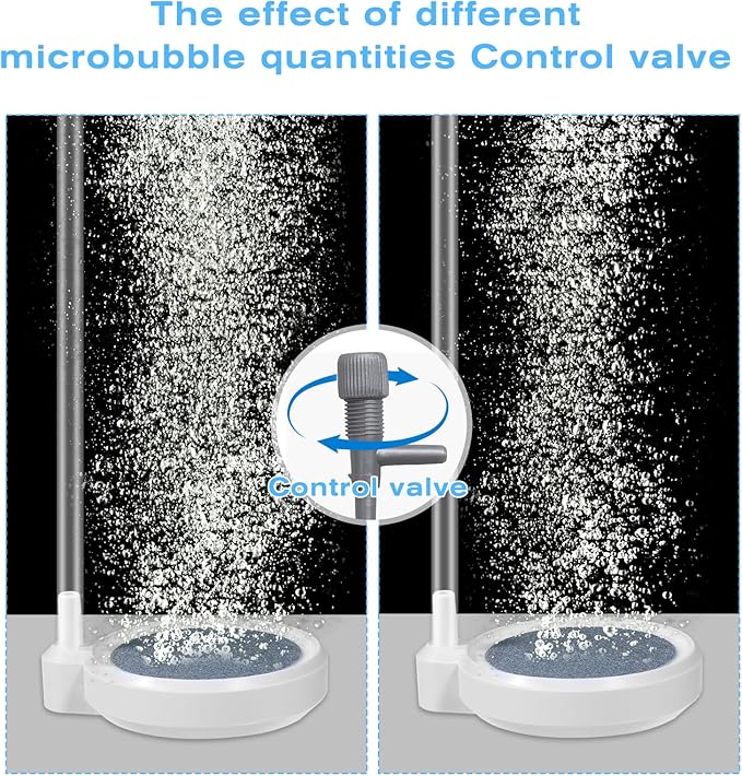 Fish Tank Bubbler 2 Inch Fish Tank Air Stone Small Nano Air Bubble Stone Aerator Oxygen Diffuser Aquarium Bubbler Fish-Tank Accessories(No Pump and Tube)