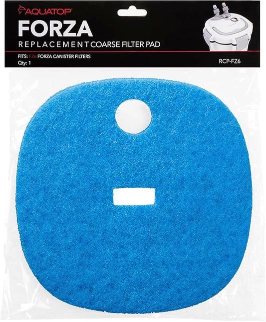 Aquatop Replacement Coarse Blue Filter Pad – Fits Forza FZ6 Canister Filters, Aquarium Filter Refills, Keeps Water Crystal Clear, Fish Filter Cartridge for Dirt & Debris