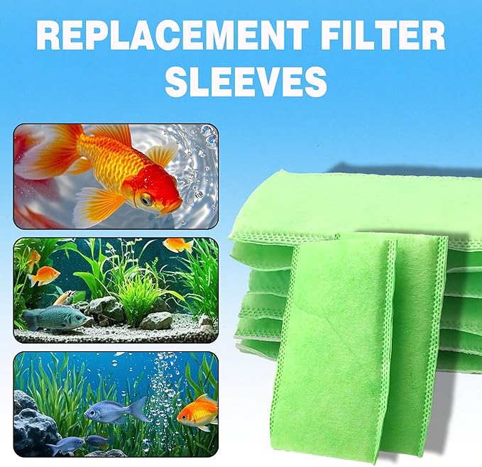 xcivi 6 Pack Polishing Internal Canister Filter Compatible with MarineLand Magnum Polishing Internal Filter JH Cartridge, Filter for Marineland ML90769 JH Floss Sleeve Magnum Polishing Internal