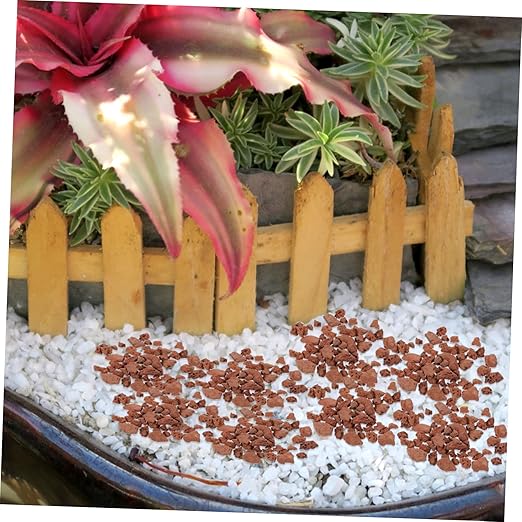FRCOLOR 1bag Miniature Decorative Stone for Fish Tanks Sand Table and Model Railroads Bag of Volcanic Rocks for Landscape and Scenery Decor