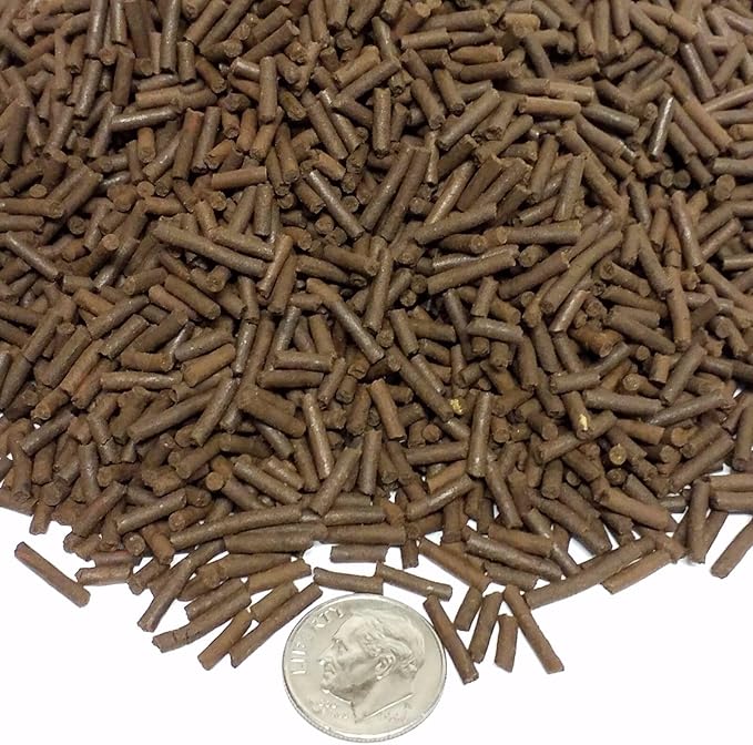 6-Type Multi Worm 3/64" x 1/4" Sinking Micro Sticks for Cichlids, Discus, Plecos, Catfish, Shrimp, Crabs, All Community Tropical Fish...1/8-lb