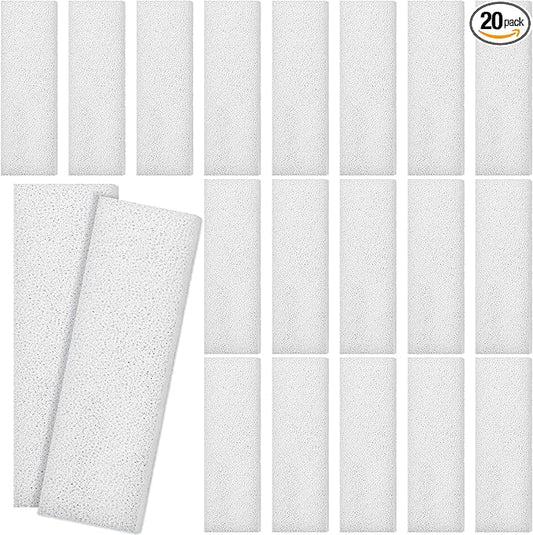 Nosiny 20 Pcs Filter Pad Compatible with Fluval U3 Underwater Sponge Aquarium Filter Media Replacement Accessories Compatible for Aquarium, Fish Tank