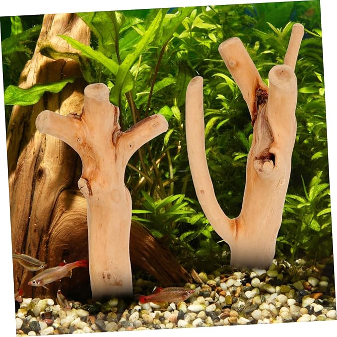Abaodam 10Pcs Assorted Driftwood Branches for Aquarium Decor Natural Decoration for Fish Tank for Betta Fish Tanks and Reptile Habitats