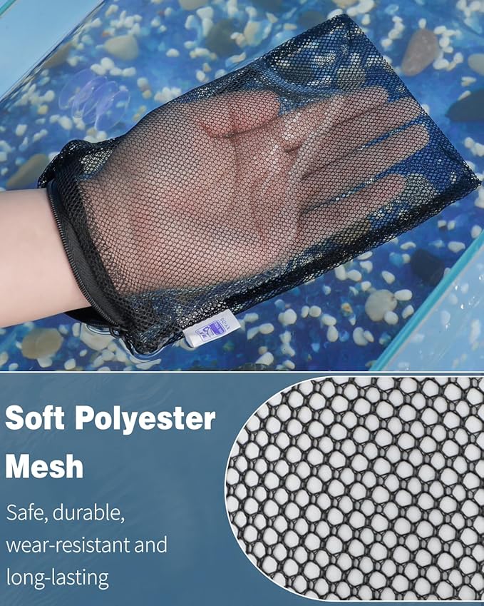 Pawfly 8 Pack Aquarium Filter Media Bags, Fish Tank Fine Mesh Bag with Plastic Zipper Aquarium Mesh Bag for Activated Carbon, Bio Filter Balls, Filter Stones, Ceramic Rings (8" x 5.5")
