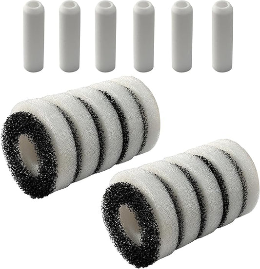 Compatiable Foam and Carbon Rings Set Replacement for All Biorb Aquariums, Carbon Filter* 10 Pack, Foam Filter*10 Pack, Air Stone*6 Pack