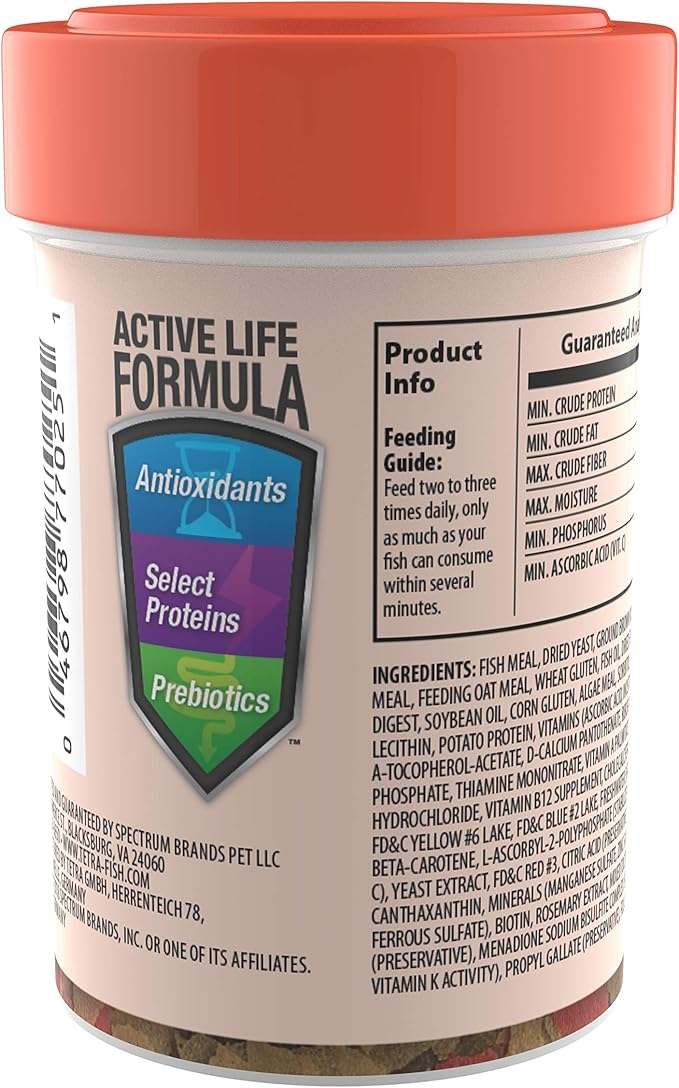 Tetra Goldfish Flakes, Nutritionally Balanced Diet for Aquarium Fish, Vitamin C Enriched Flakes, .42 oz (36 Pack)