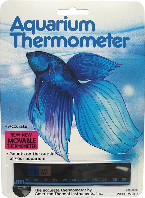 43330983: Liquid Crystal Aquarium Thermometer Horizontal
