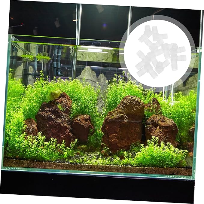 10pcs Aquarium Pipe Connectors Plastic Elbow Coupling Fittings for Fish Tank Water Connector Material for Projects and Quick Fluid Transfer